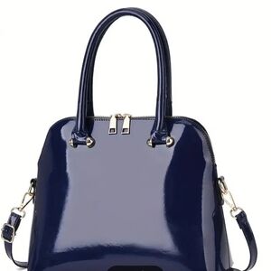 Chic Navy Blue Satchel